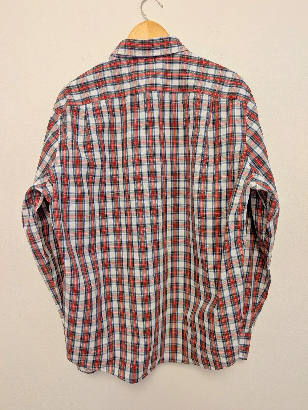 J.CREW Slim Tartan Plaid Shirt Button Down Unisex Poplin Blue Red White Green